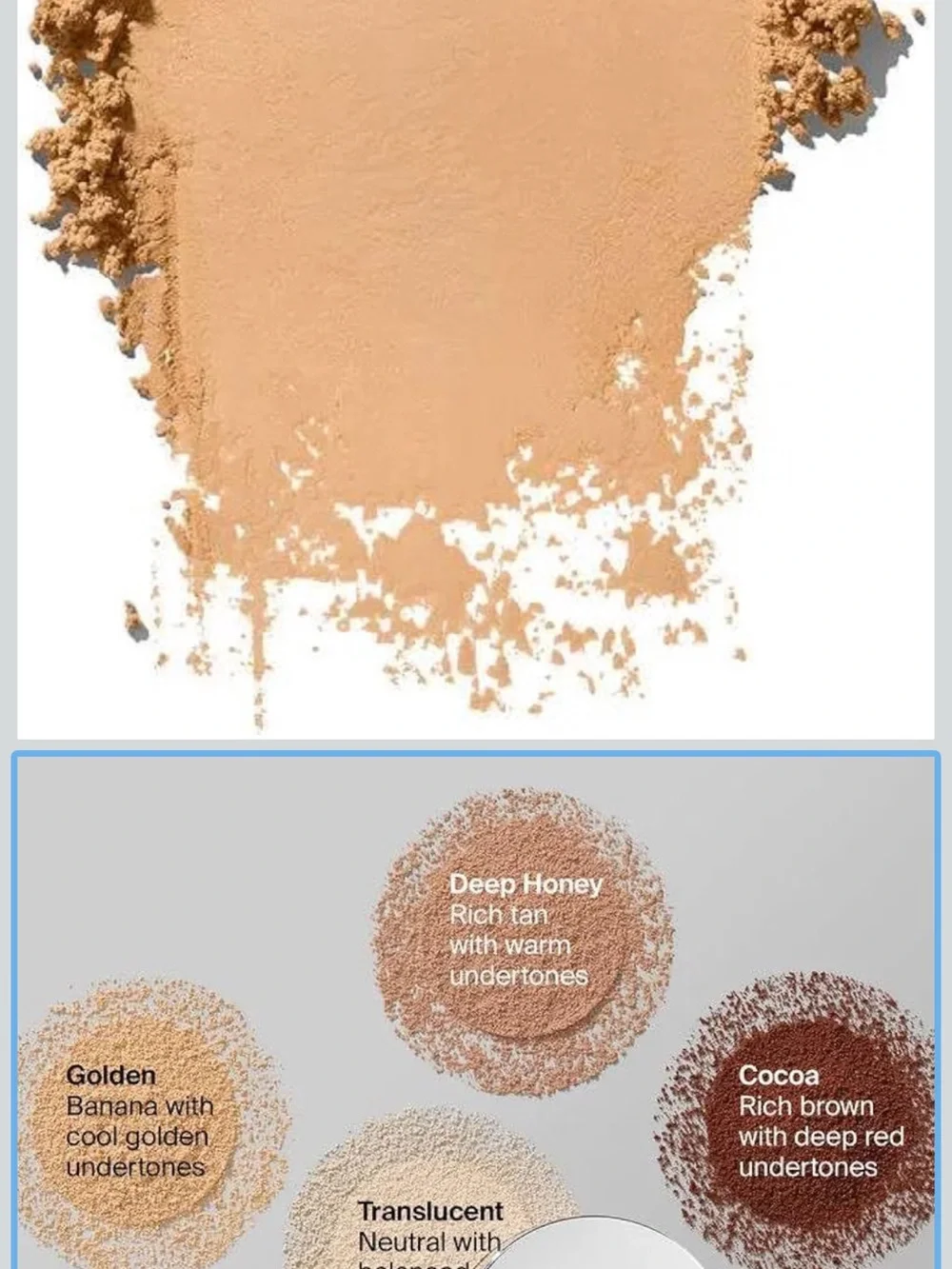 Makeup setting powder — not bath/body